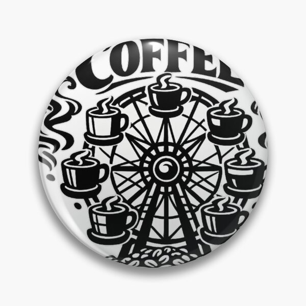 Item preview, Lifes Better With Coffee Day Carnival Ferris Wheel Coffee Lover Gift designed and sold by irfanshikh.