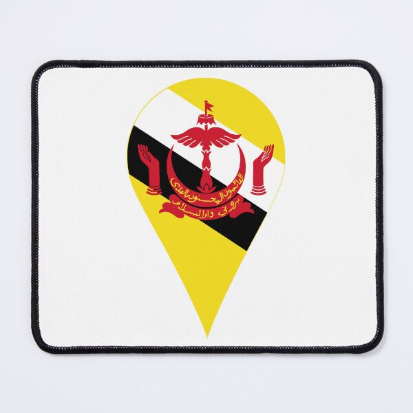Item preview, Brunei Flag Location Pin Map Marker | Bruneian Destination GPS Icon designed and sold by NTGUILTY.