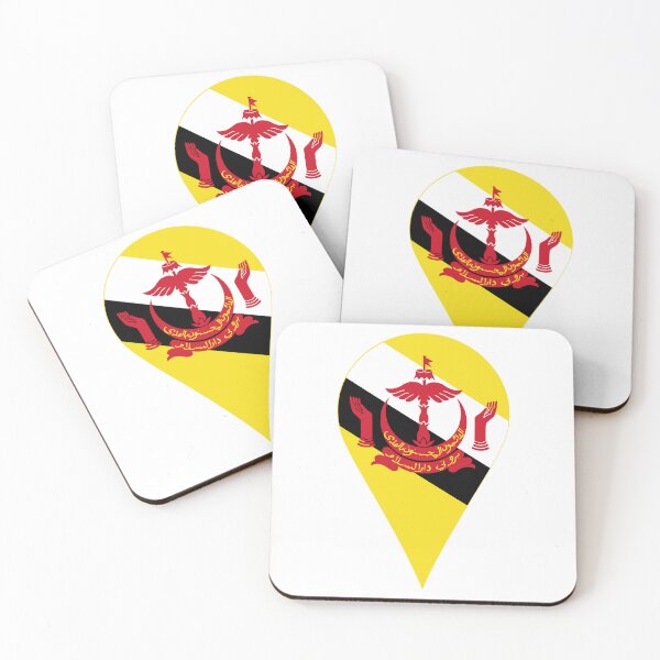 Item preview, Brunei Flag Location Pin Map Marker | Bruneian Destination GPS Icon designed and sold by NTGUILTY.