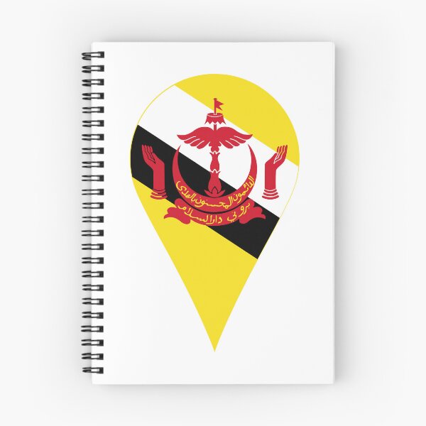 Item preview, Brunei Flag Location Pin Map Marker | Bruneian Destination GPS Icon designed and sold by NTGUILTY.