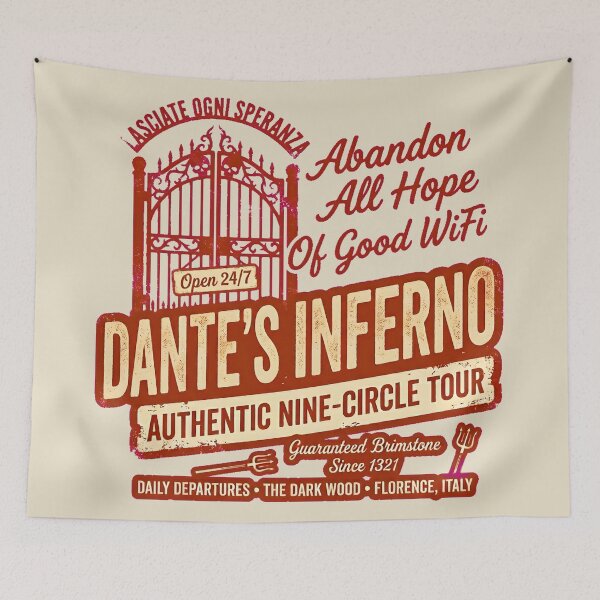 Item preview, Dante’s Inferno Vintage Travel Poster  designed and sold by radiogalaxy.