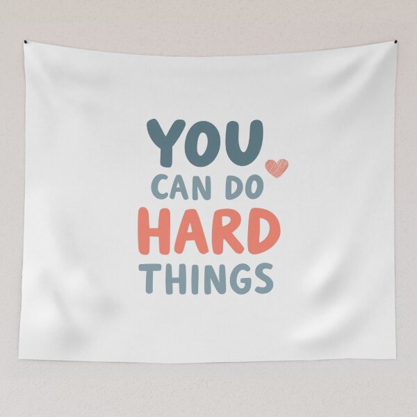 Item preview, You Can Do Hard Things Teacher Typography designed and sold by Oddifys.