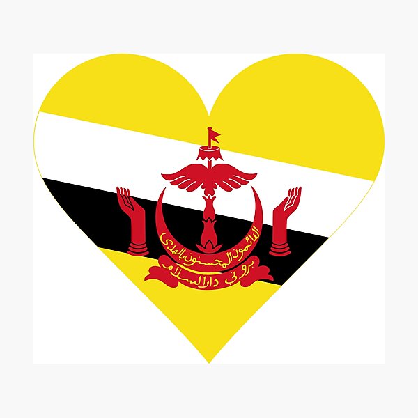 Item preview, Brunei Heart Flag Graphic | I Love Brunei Patriotic Symbol designed and sold by NTGUILTY.
