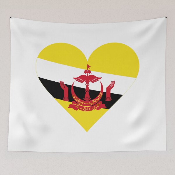 Item preview, Brunei Heart Flag Graphic | I Love Brunei Patriotic Symbol designed and sold by NTGUILTY.