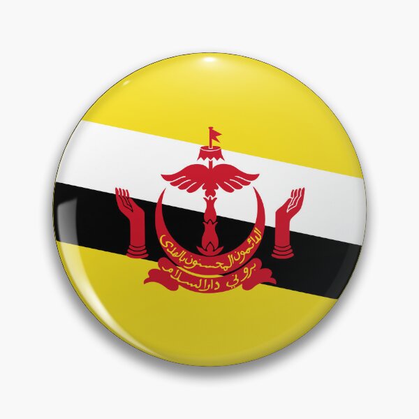 Item preview, Round Brunei Flag Icon | Circular Bruneian Flag Button Element designed and sold by NTGUILTY.