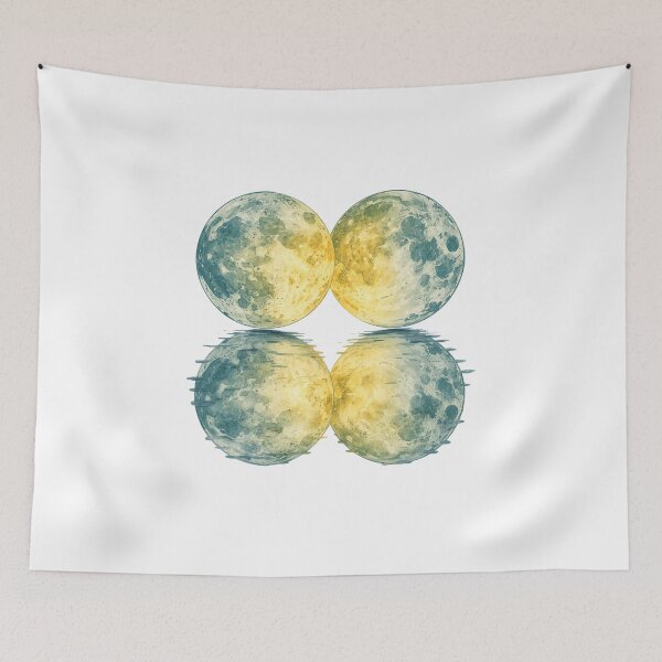 Item preview, Two Moons, One Heart designed and sold by catcurio.