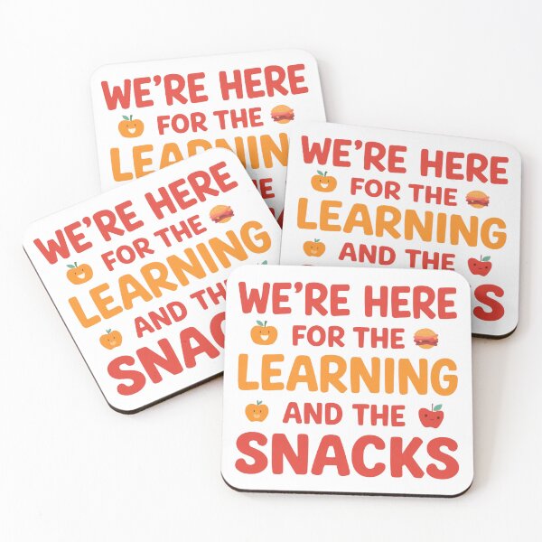 Item preview, Here For Learning And Snacks Teacher Graphic designed and sold by Oddifys.