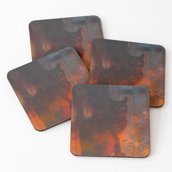 Item preview, sunset cat designed and sold by bellehibou.
