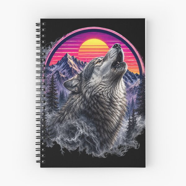 Item preview, Wolf Howl, Retro Style designed and sold by RisingWolfStudio.