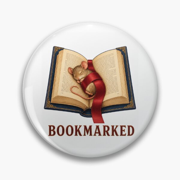 Item preview, Bookmarked Cute Sleeping Mouse in an Open Fantasy Book designed and sold by RoPrincess.