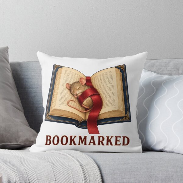 Item preview, Bookmarked Cute Sleeping Mouse in an Open Fantasy Book designed and sold by RoPrincess.