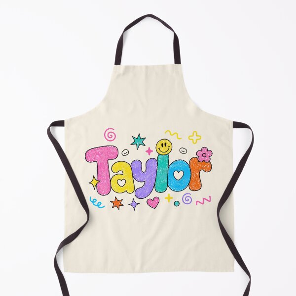 Item preview, Taylor Colorful Crayon Name | Cute Smiley Doodle Personalized Design designed and sold by looplandger.