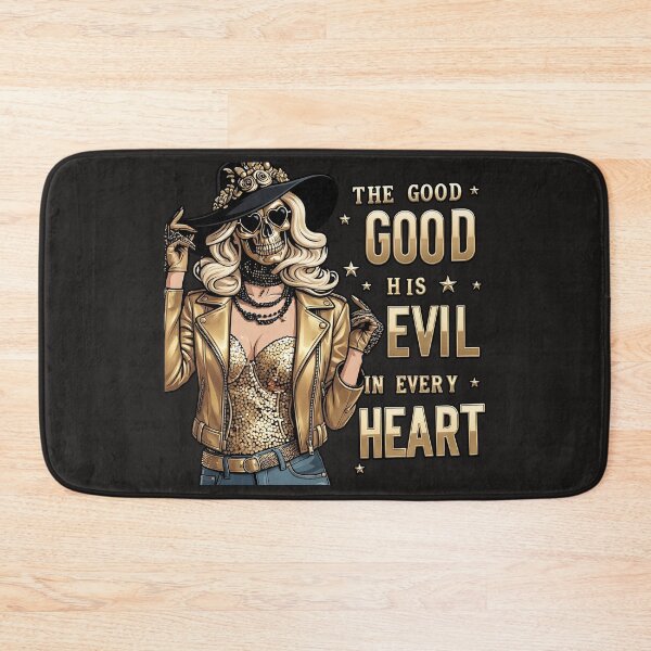 Item preview, Evil Gold Skull Rocker Woman designed and sold by Voodoo Store Paranormal Collections.