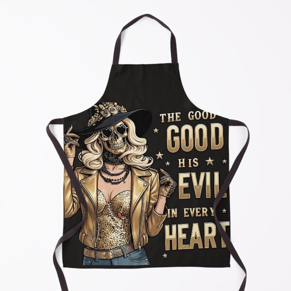 Item preview, Evil Gold Skull Rocker Woman designed and sold by Voodoo Store Paranormal Collections.