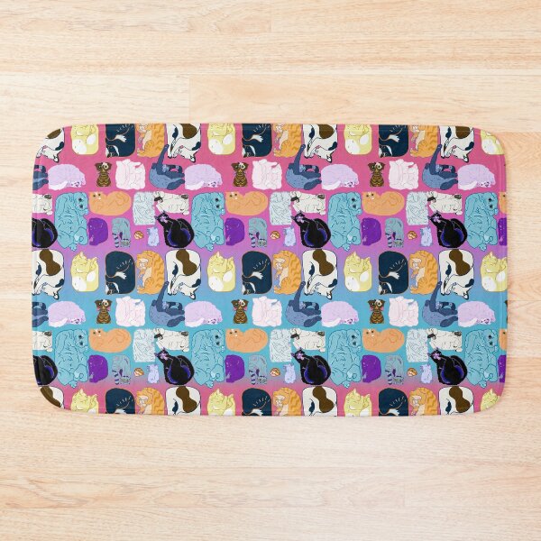 Item preview, Napping cats and kitties cozy and curled up designed and sold by ExtraCaffeine.