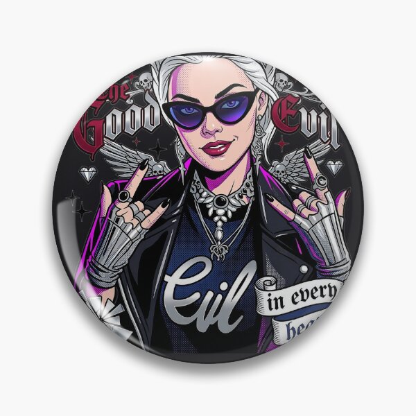 Item preview, Evil Heart Rocker Blonde Woman designed and sold by Voodoo Store Paranormal Collections.