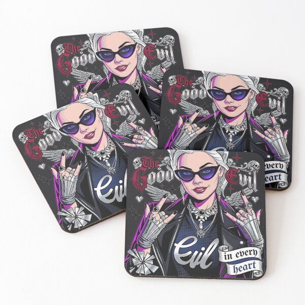 Item preview, Evil Heart Rocker Blonde Woman designed and sold by Voodoo Store Paranormal Collections.
