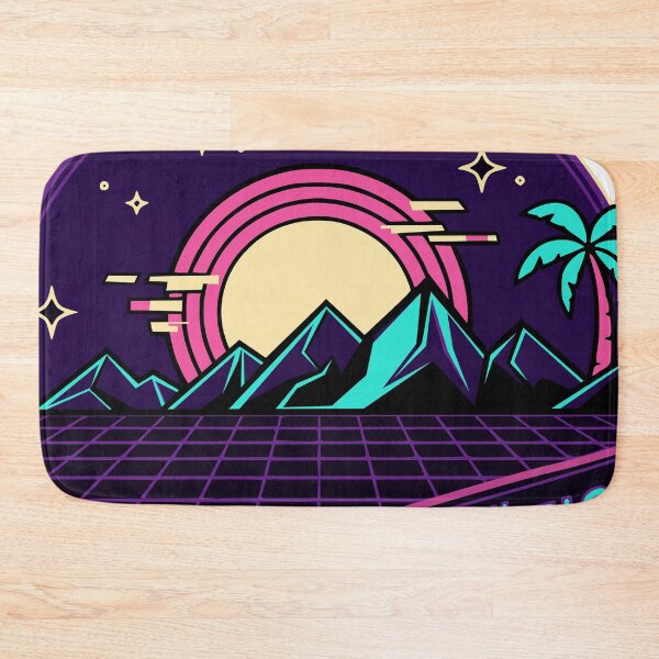 Item preview, No Label Needed – Retro Sunset Vaporwave designed and sold by Pommes im Bett.