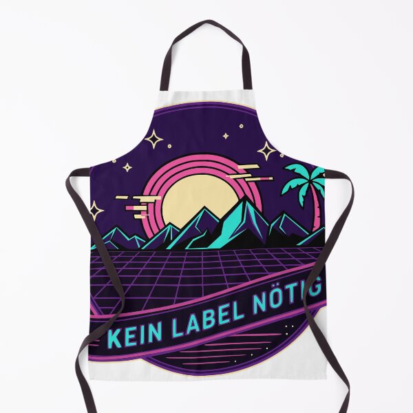 Item preview, No Label Needed – Retro Sunset Vaporwave designed and sold by Pommes im Bett.