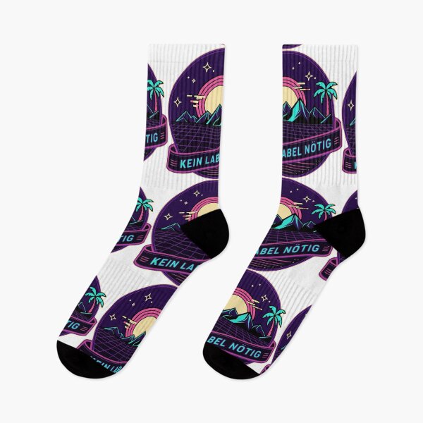 Item preview, No Label Needed – Retro Sunset Vaporwave designed and sold by Pommes im Bett.