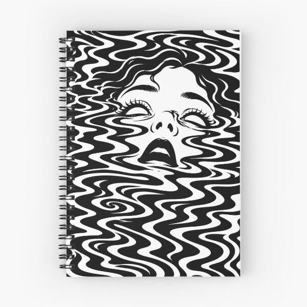 Item preview, Dissolved - Egodeath - Psychedelic Monochrome Illustration designed and sold by UndergroundRavers.