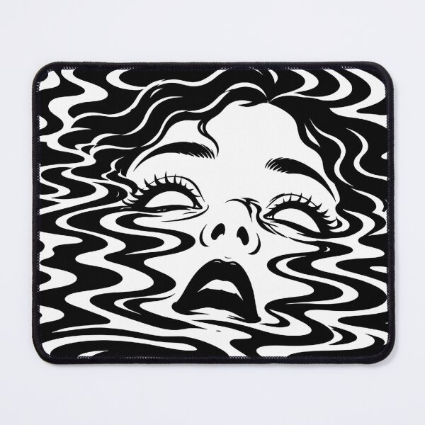 Item preview, Dissolved - Egodeath - Psychedelic Monochrome Illustration designed and sold by UndergroundRavers.