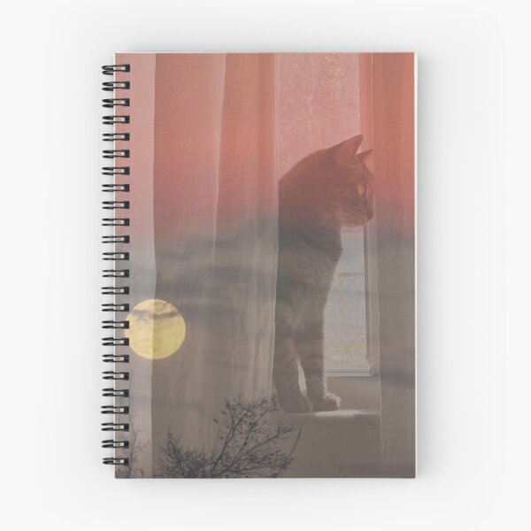 Item preview, moonrise cat  designed and sold by bellehibou.