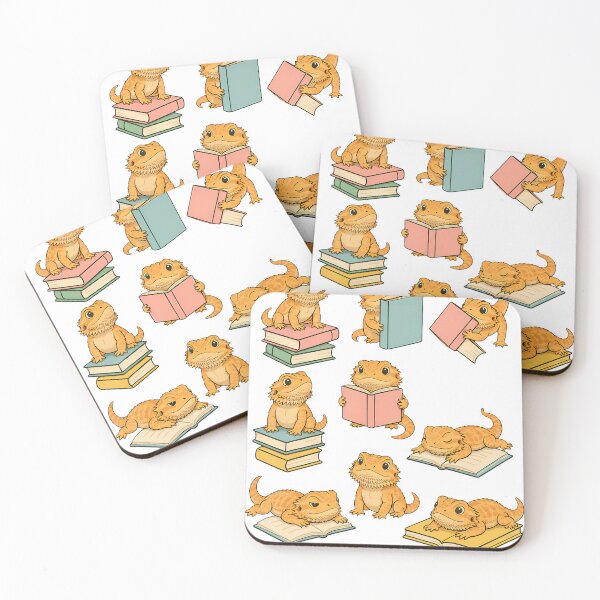 Item preview, Funny Bearded Dragons Reading Books designed and sold by SylviaAlana.