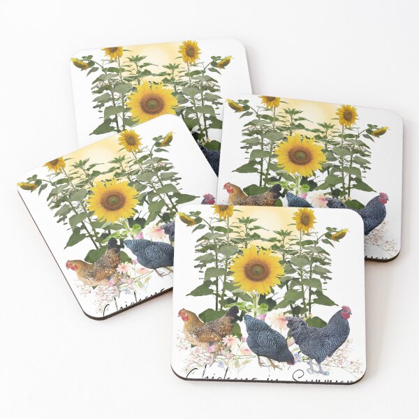 Item preview, Chickens in Summer designed and sold by SimpleatHeart.
