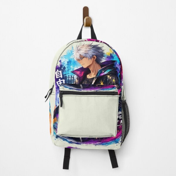 Item preview, Anime Streetwear Warrior – Colorful Japanese Manga Art, No Limits No Fear Design designed and sold by ELVIN DESIGNS.