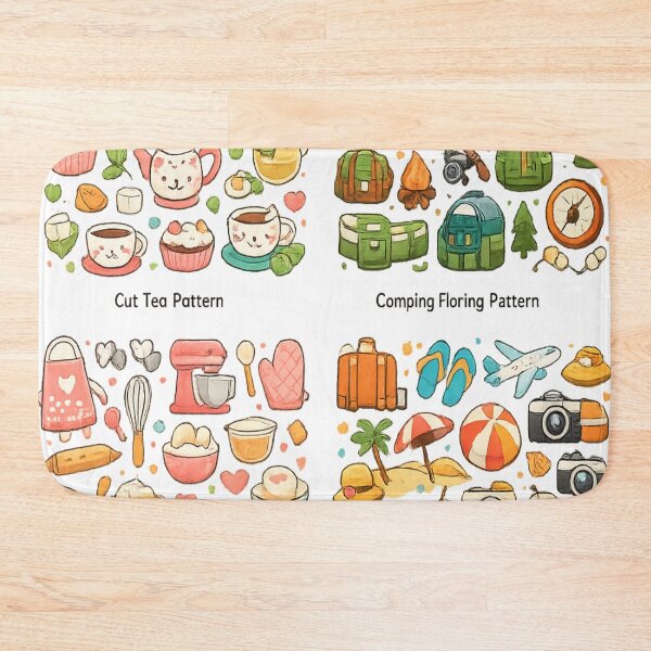 Item preview, Whimsical everyday adventures pattern  designed and sold by urbanshop7.