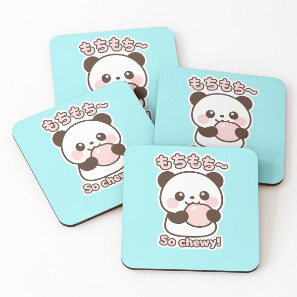 Item preview, So Chewy Kawaii Panda Sticker Mochi Panda with Japanese もちもち | Cute Anime Design designed and sold by SiseonStudio.