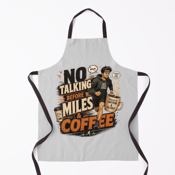 Item preview, No Talking Before Miles And Coffee Runner designed and sold by pradeepvisuals.