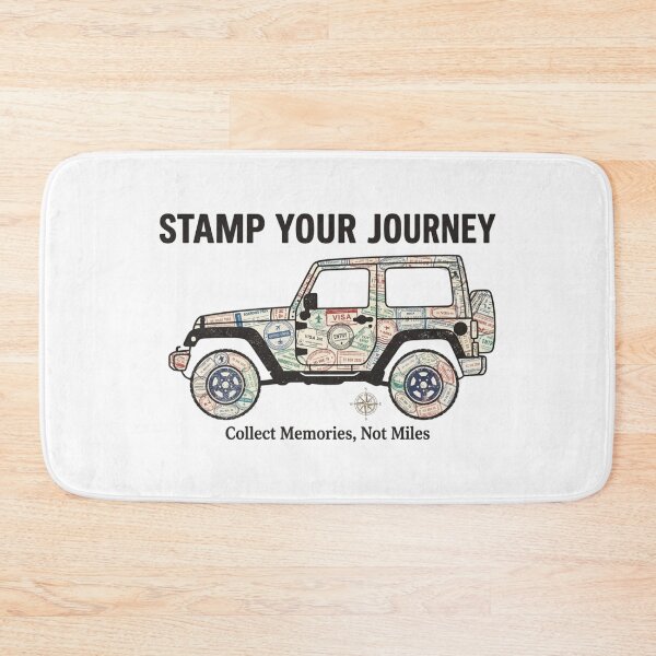 Item preview, Stamp Your Journey | Adventure Overland 4x4 Travel Passport Stamp Design designed and sold by Newthingzy.