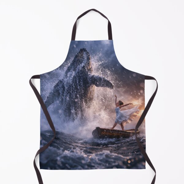 Item preview, Dancer in a boat and leaping humpback whale in a storm designed and sold by Fotografin1981.