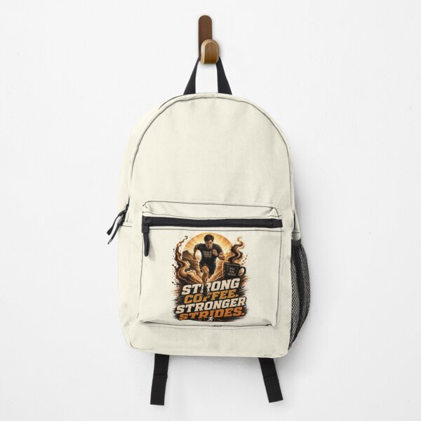 Item preview, Strong Coffee Stronger Strides Motivation designed and sold by pradeepvisuals.
