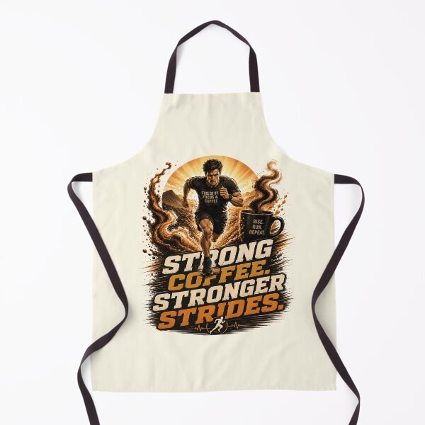 Item preview, Strong Coffee Stronger Strides Motivation designed and sold by pradeepvisuals.
