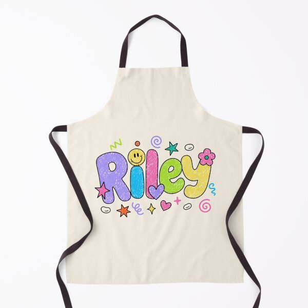 Item preview, Riley Colorful Crayon Name | Cute Smiley Doodle Personalized Design designed and sold by looplandger.