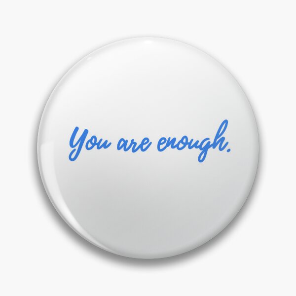 Item preview, Cute blue "you are enough" print designed and sold by CaroPrintsCo..