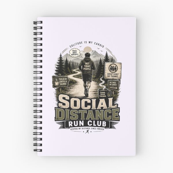 Item preview, Social Distance Run Club Introvert Runner designed and sold by pradeepvisuals.