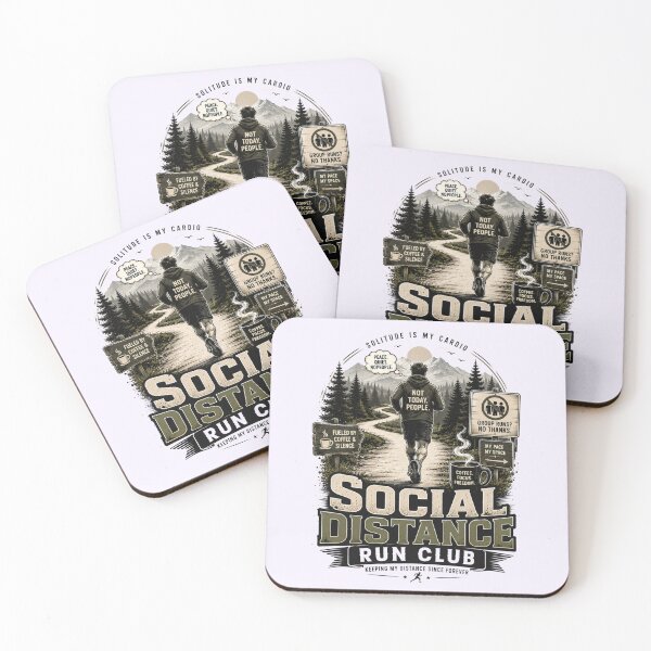 Item preview, Social Distance Run Club Introvert Runner designed and sold by pradeepvisuals.