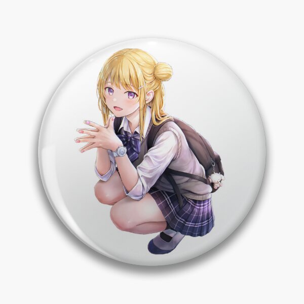 Item preview, Anime schoolgirl crouching gently, wearing uniform with soft expressive features designed and sold by Nico-Will.