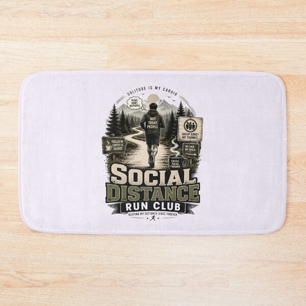 Item preview, Social Distance Run Club Introvert Runner designed and sold by pradeepvisuals.