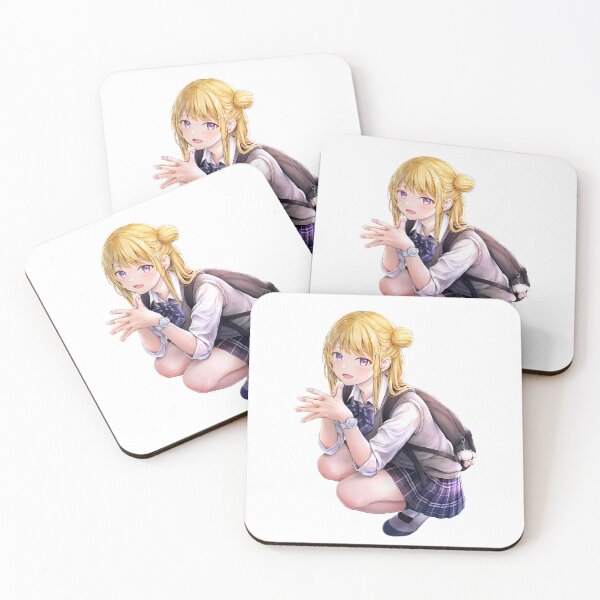 Item preview, Anime schoolgirl crouching gently, wearing uniform with soft expressive features designed and sold by Nico-Will.