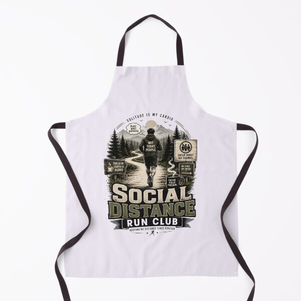 Item preview, Social Distance Run Club Introvert Runner designed and sold by pradeepvisuals.