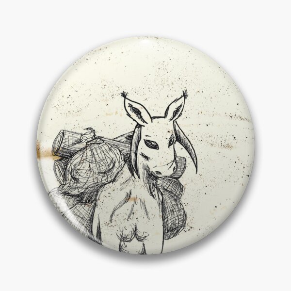 Item preview, Fantasy Creature Carrying Load Sketch Hand Drawn Coffee Grind Paper designed and sold by BOKEbyTC.