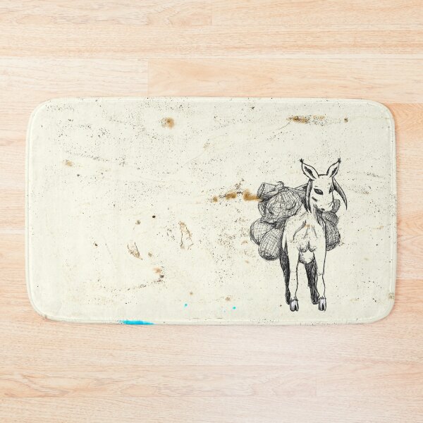 Item preview, Fantasy Creature Carrying Load Sketch Hand Drawn Coffee Grind Paper designed and sold by BOKEbyTC.