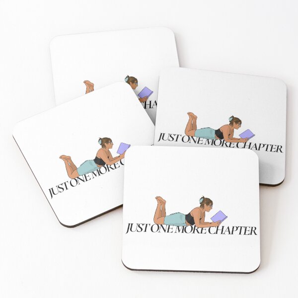 Item preview, Just One More Chapter | Cozy Reader Aesthetic Illustration designed and sold by ByAnaCarvajal.