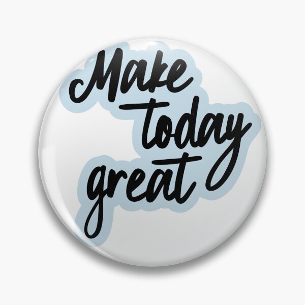 Item preview, Cute blue "make today great" print designed and sold by CaroPrintsCo..