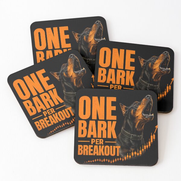 Item preview, One Bark Per Breakout Doberman Trading Dog Funny Forex Trader T-Shirt designed and sold by PipForgeStudio .